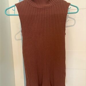 Project Social T Mauve Ribbed Knit Top